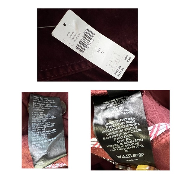 Anthropologie Velvet Blazer Size 6 RUNS SMALL - Picture 16 of 16